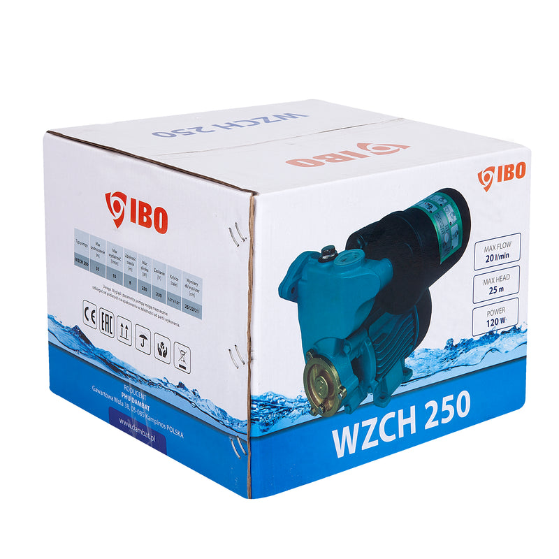 Mini hidrofor IBO Dambat WZCH 250, 2L, 0.25 Kw, 35 l/min, H refulare 35m