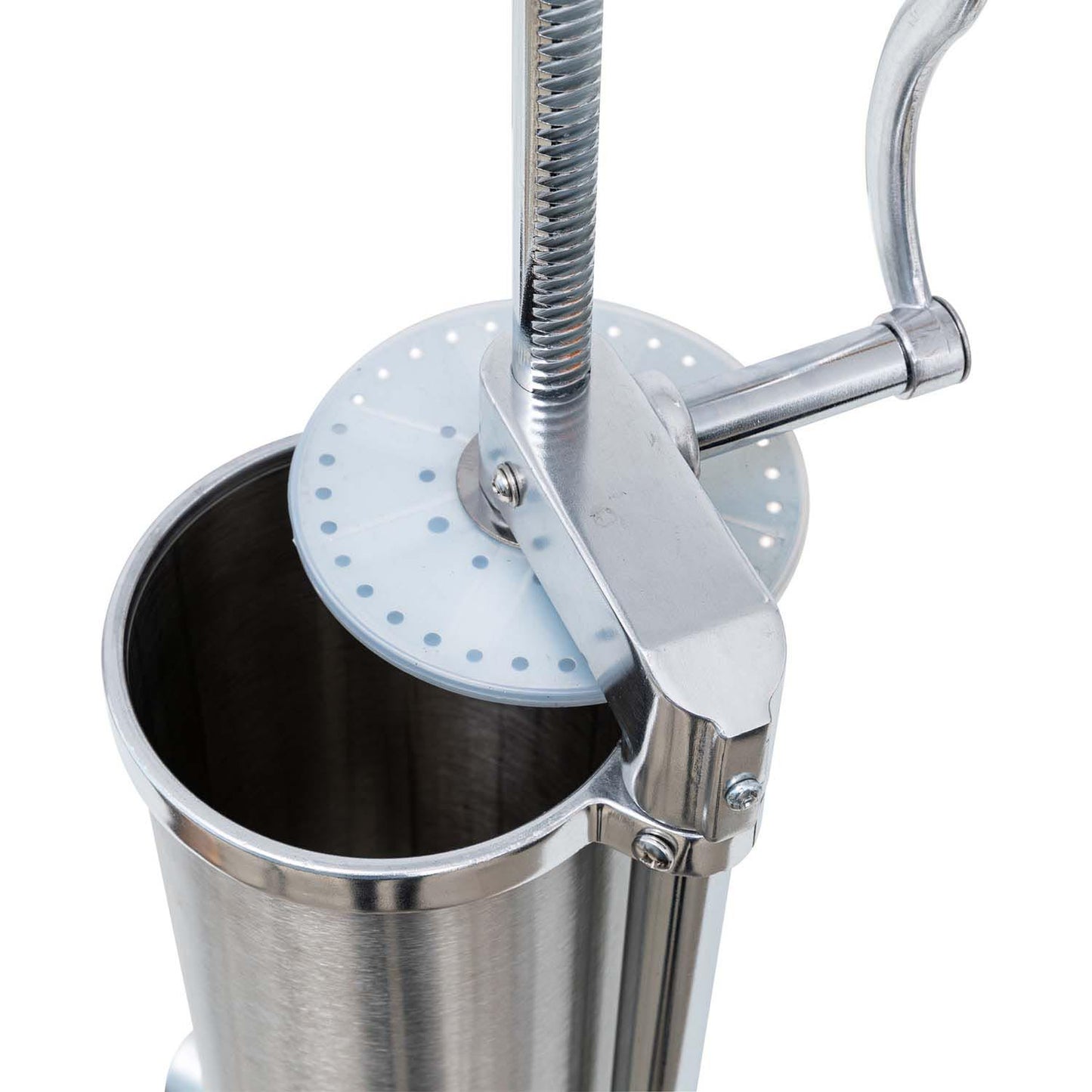 MICUL MACELAR Recomanda - Masina de umplut carnati, 5.5Kg, 6xPalnii incluse, Vertical Profi, Inox