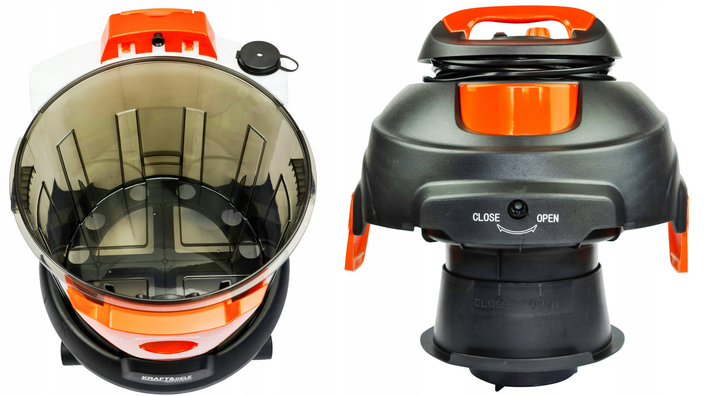 Aspirator cu spalare Kraft&Dele KD482, 1400W, 20L, Accesorii incluse