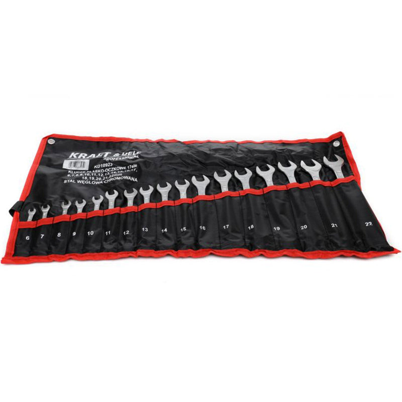 *OFERTELE-IEPURASULUI* Set de chei combinate, 17 piese, Kraft&Dele KD10923, 6-22MM