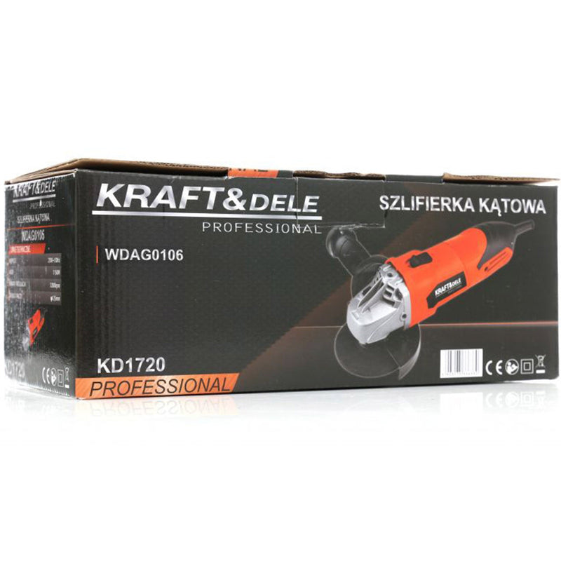 BLACK-is-BACK Polizor unghiular / flex Kraft&Dele KD1720, 1150W, 12000 RPM, disc 125mm