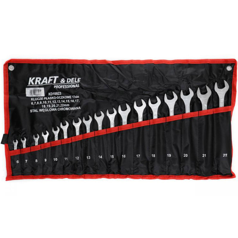 *OFERTELE-IEPURASULUI* Set de chei combinate, 17 piese, Kraft&Dele KD10923, 6-22MM