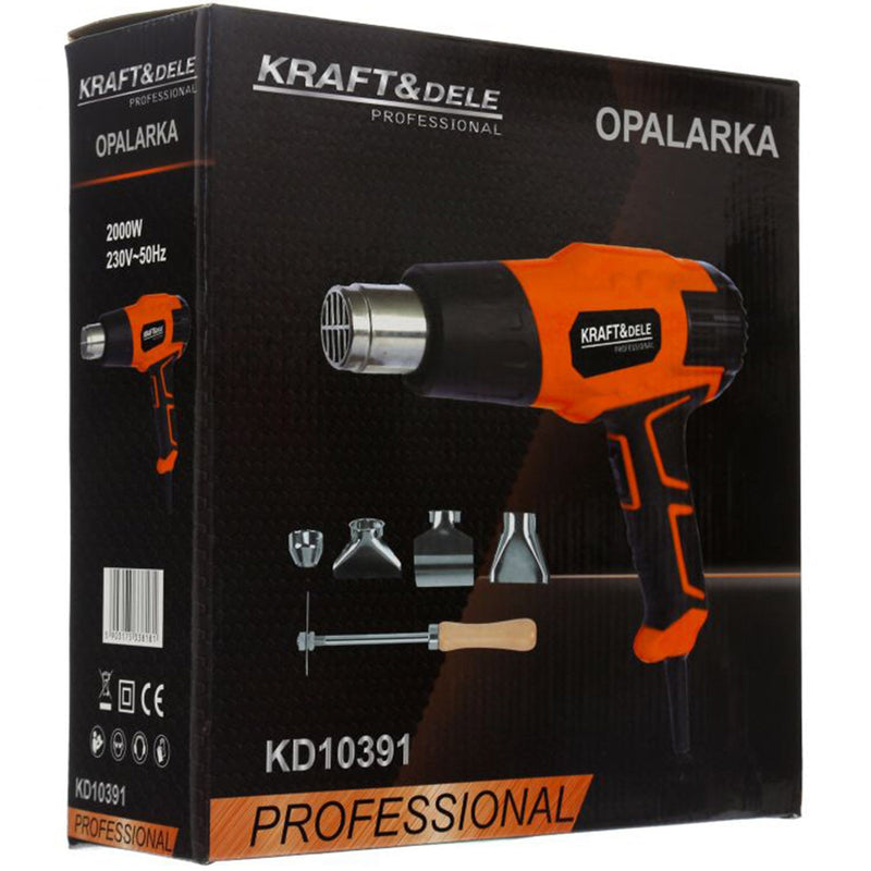 *OFERTELE-IEPURASULUI* Suflanta aer cald Kraft&Dele KD10391, 2000W, 2 trepte, 550ᵒC