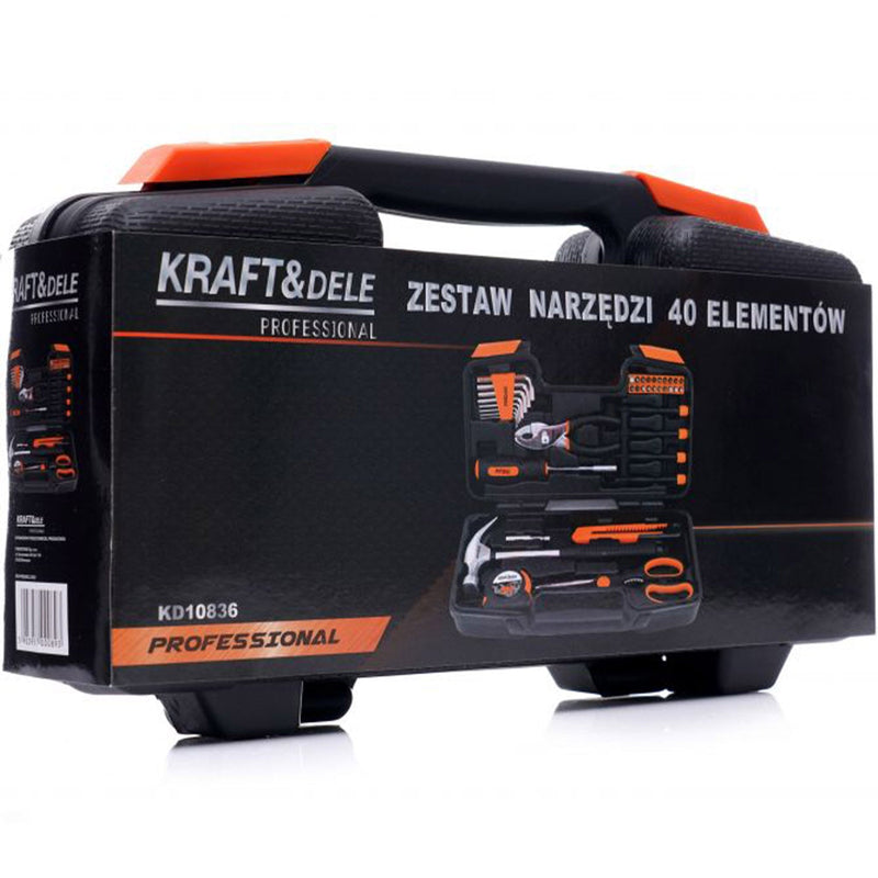 *OFERTELE-IEPURASULUI* Trusa scule Kraft&Dele KD10836, 40 bucati, valiza de transport inclusa