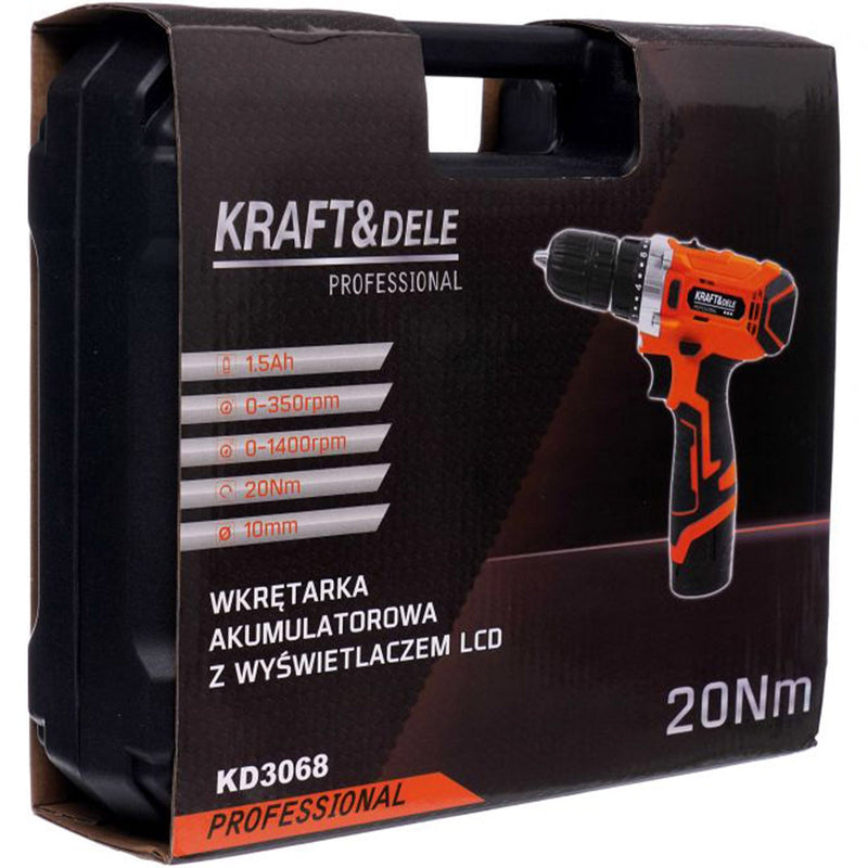 IARNA-OFERTELOR Surubelnita electrica cu 2 acumulatori Kraft&Dele KD3068, 12V, accesorii incluse