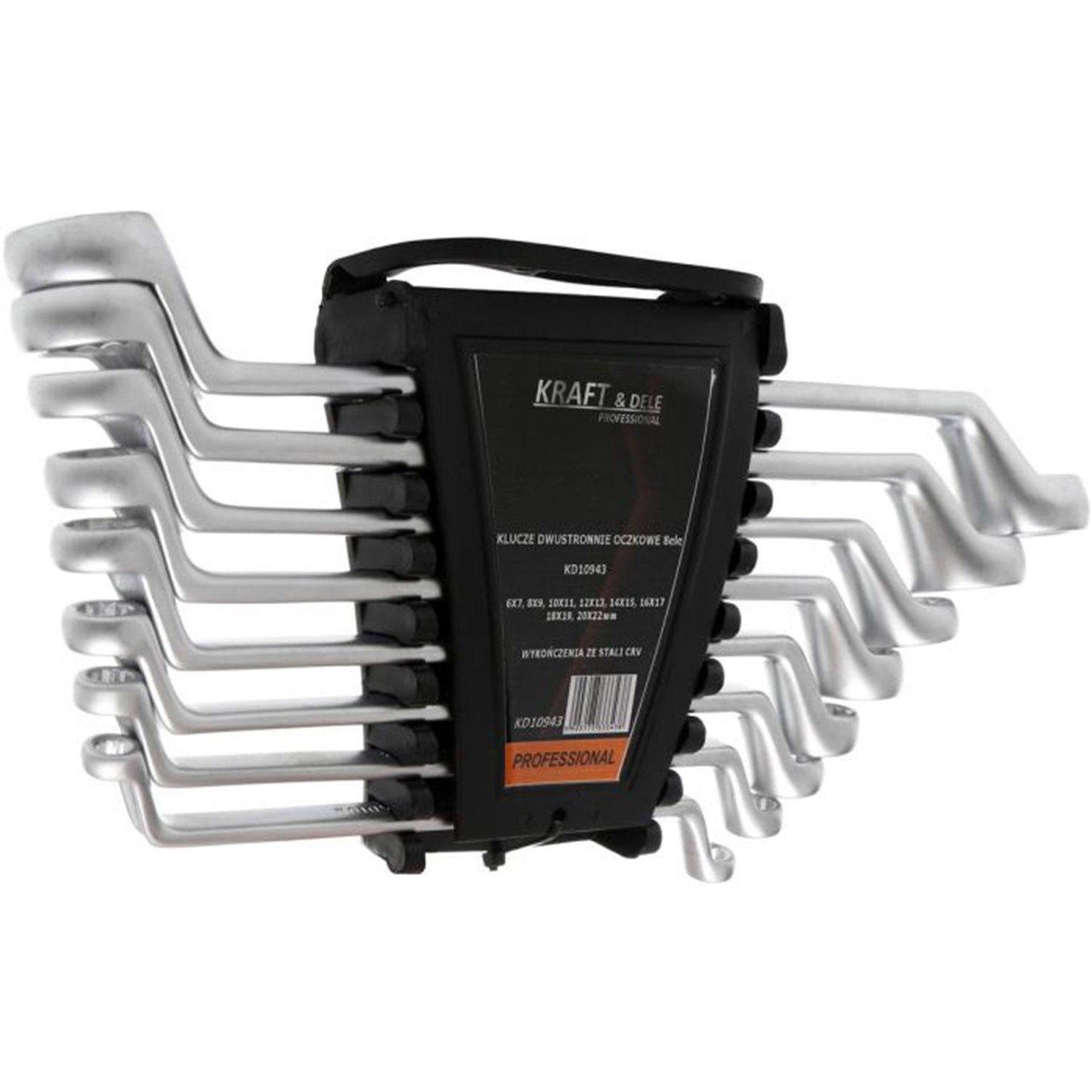 Set chei inelare cu cot, 8 piese, Kraft&Dele KD10943, 6-22MM