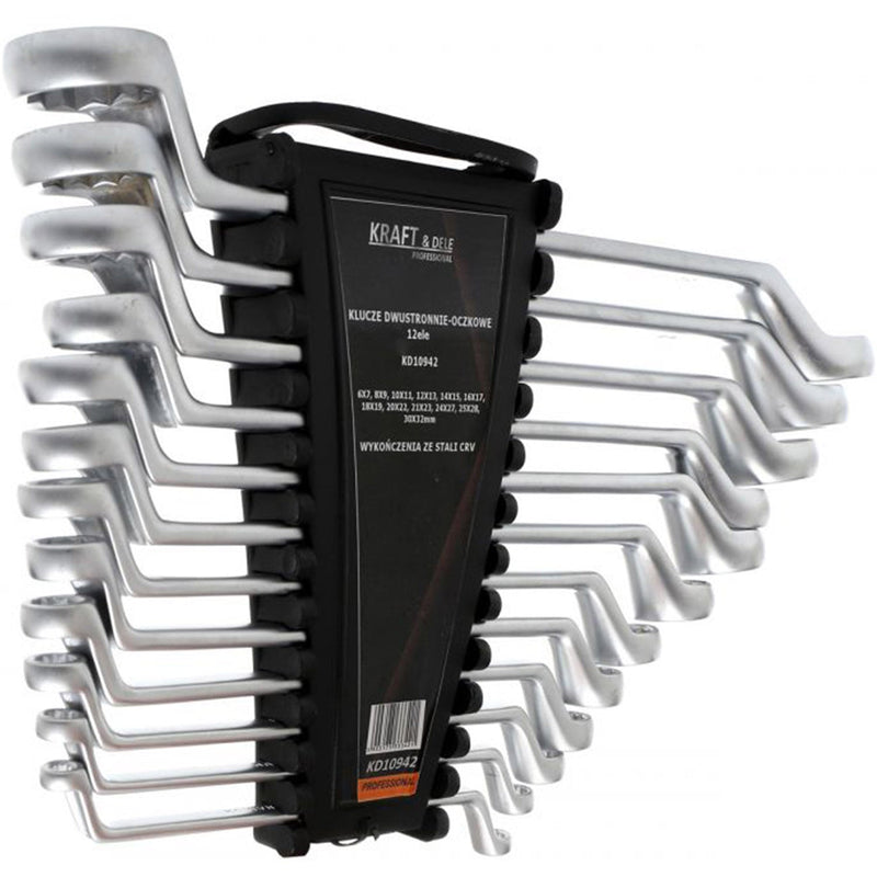 *OFERTELE-IEPURASULUI* Set chei inelare cu cot, 12 piese, Kraft&Dele KD10942, 6-32MM