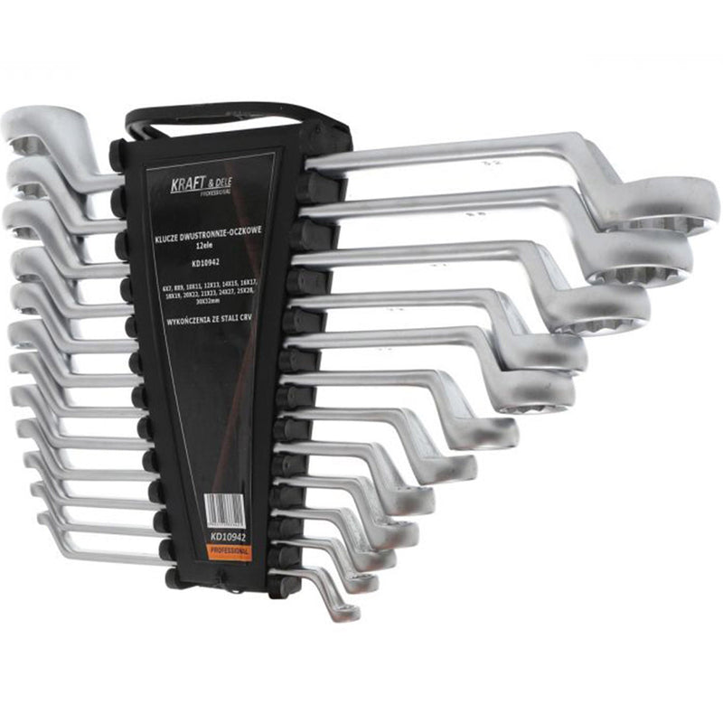*OFERTELE-IEPURASULUI* Set chei inelare cu cot, 12 piese, Kraft&Dele KD10942, 6-32MM