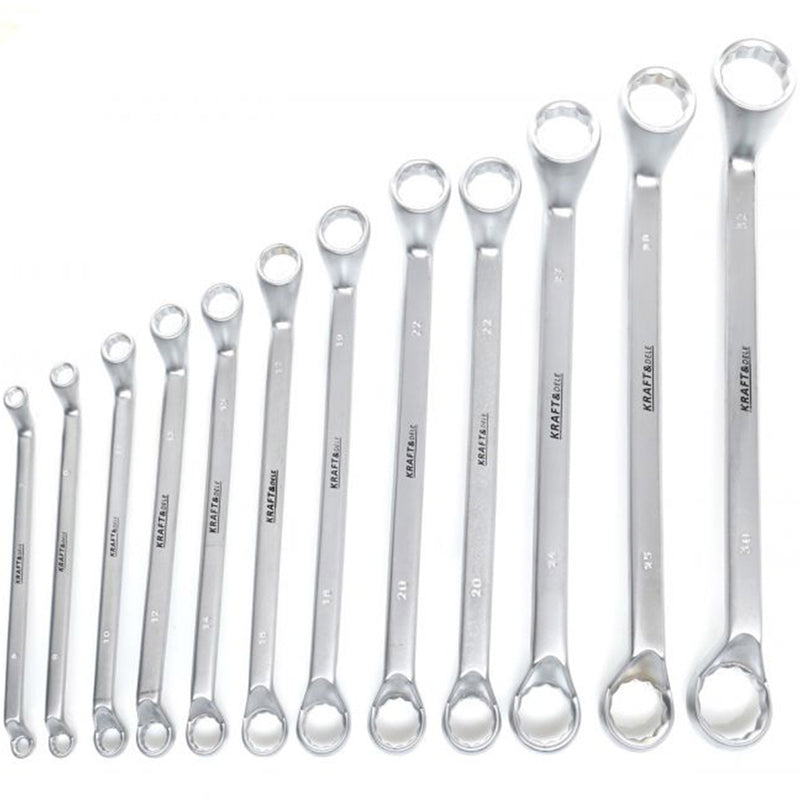 *OFERTELE-IEPURASULUI* Set chei inelare cu cot, 12 piese, Kraft&Dele KD10942, 6-32MM