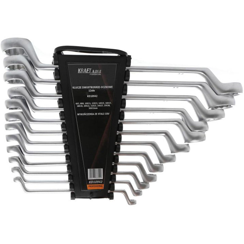 *OFERTELE-IEPURASULUI* Set chei inelare cu cot, 12 piese, Kraft&Dele KD10942, 6-32MM