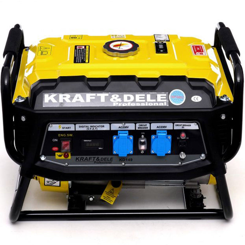 Generator curent Kraft&Dele KD149, 230V, 7CP, 4 timpi, stabilizator tensiune (AVR) ( PRODUS RESIGILAT )