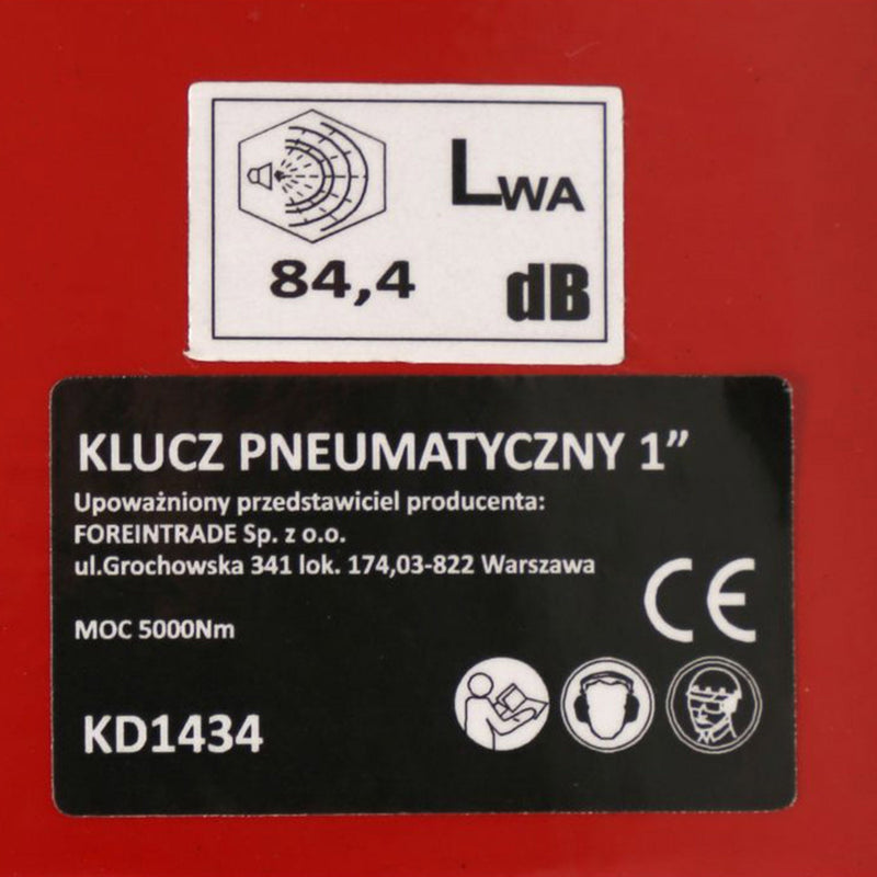 *OFERTELE-IEPURASULUI* Cheie pneumatica cu impact Kraft&Dele KD1434. 5000Nm, 3600RPM, 1140 l/min