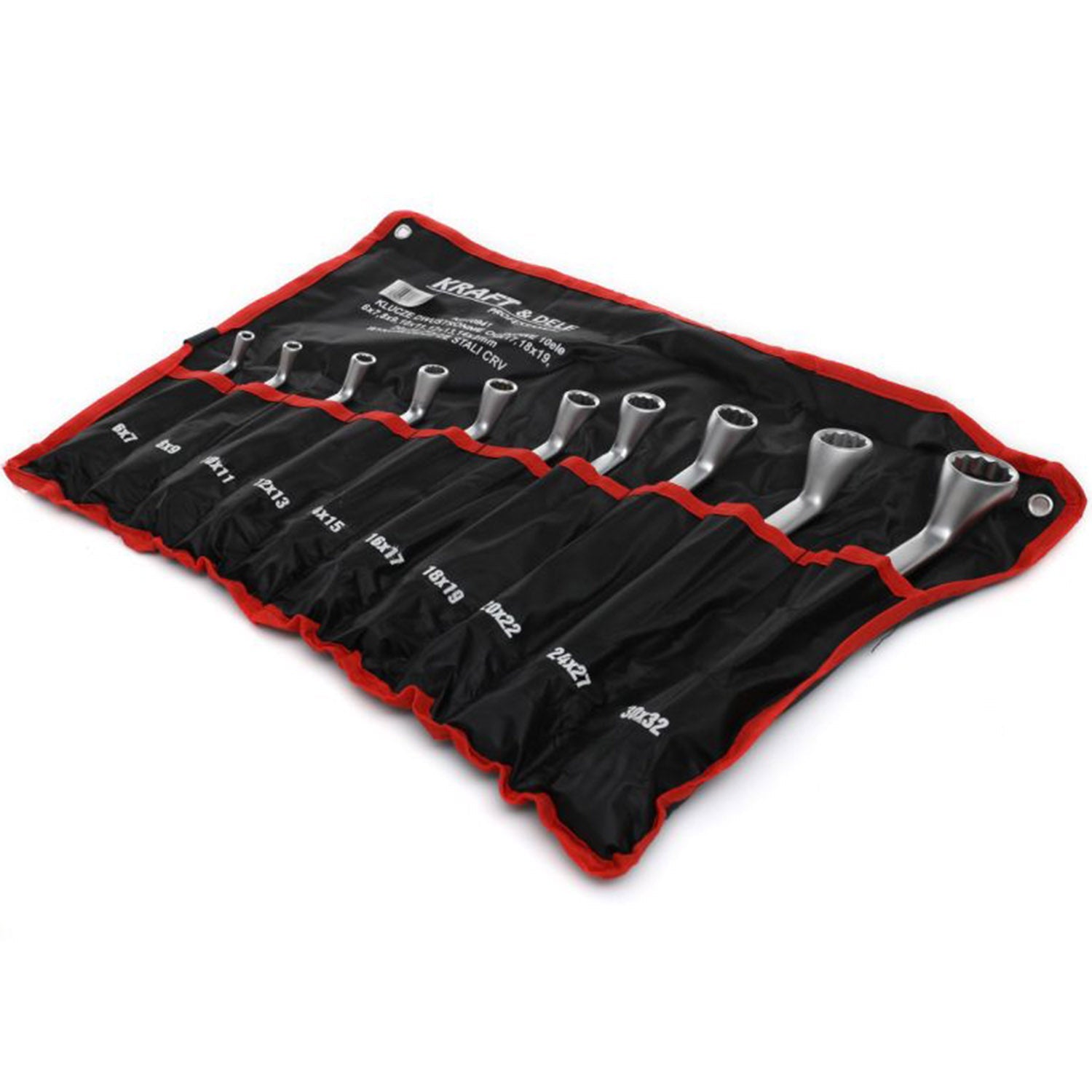 Set chei inelare cu cot, 10 piese, Kraft&Dele KD10941, 6-32MM