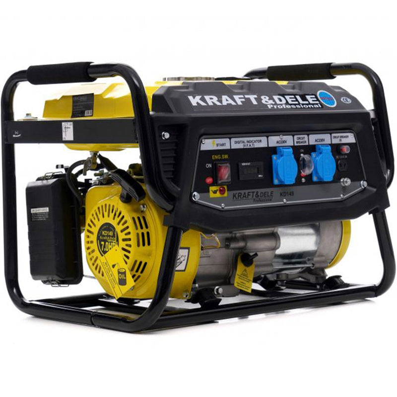 Generator curent Kraft&Dele KD149, 230V, 7CP, 4 timpi, stabilizator tensiune (AVR) ( PRODUS RESIGILAT )