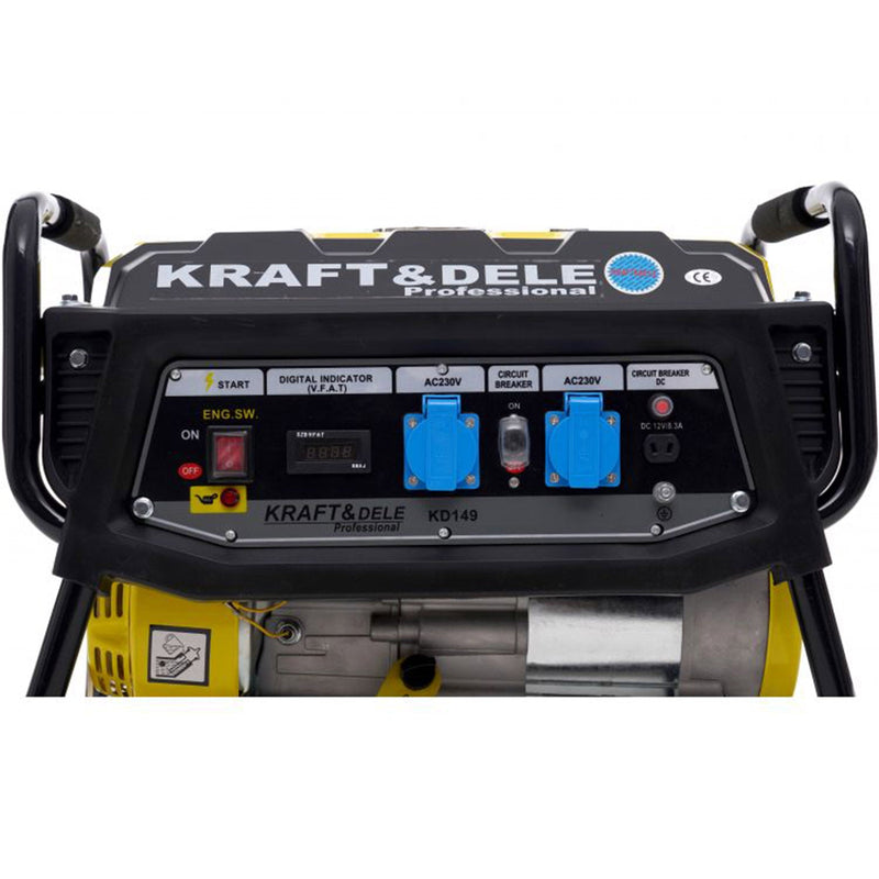 Generator curent Kraft&Dele KD149, 230V, 7CP, 4 timpi, stabilizator tensiune (AVR) ( PRODUS RESIGILAT )