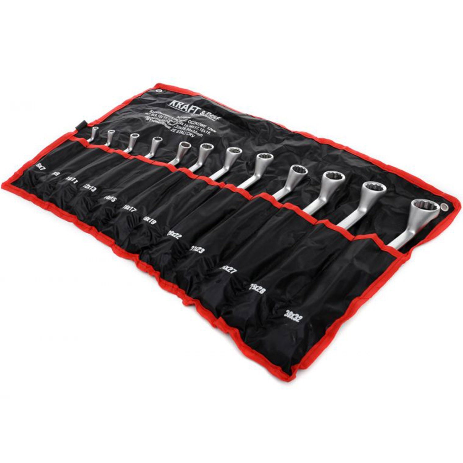 Set chei inelare cu cot, 12 piese, Kraft&Dele KD10939, 6-32MM