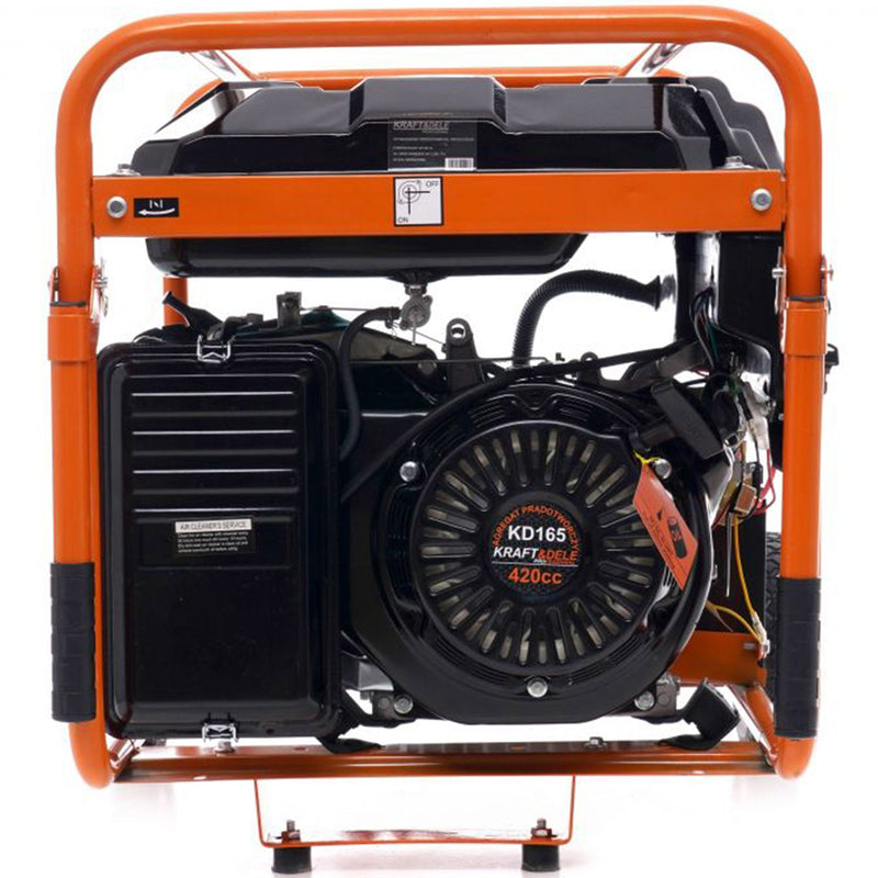 *OFERTELE-IEPURASULUI* Generator curent Kraft&Dele KD165, 220V/380V, 15CP, stabilizator tensiune (AVR), roti transport si pornire la cheie