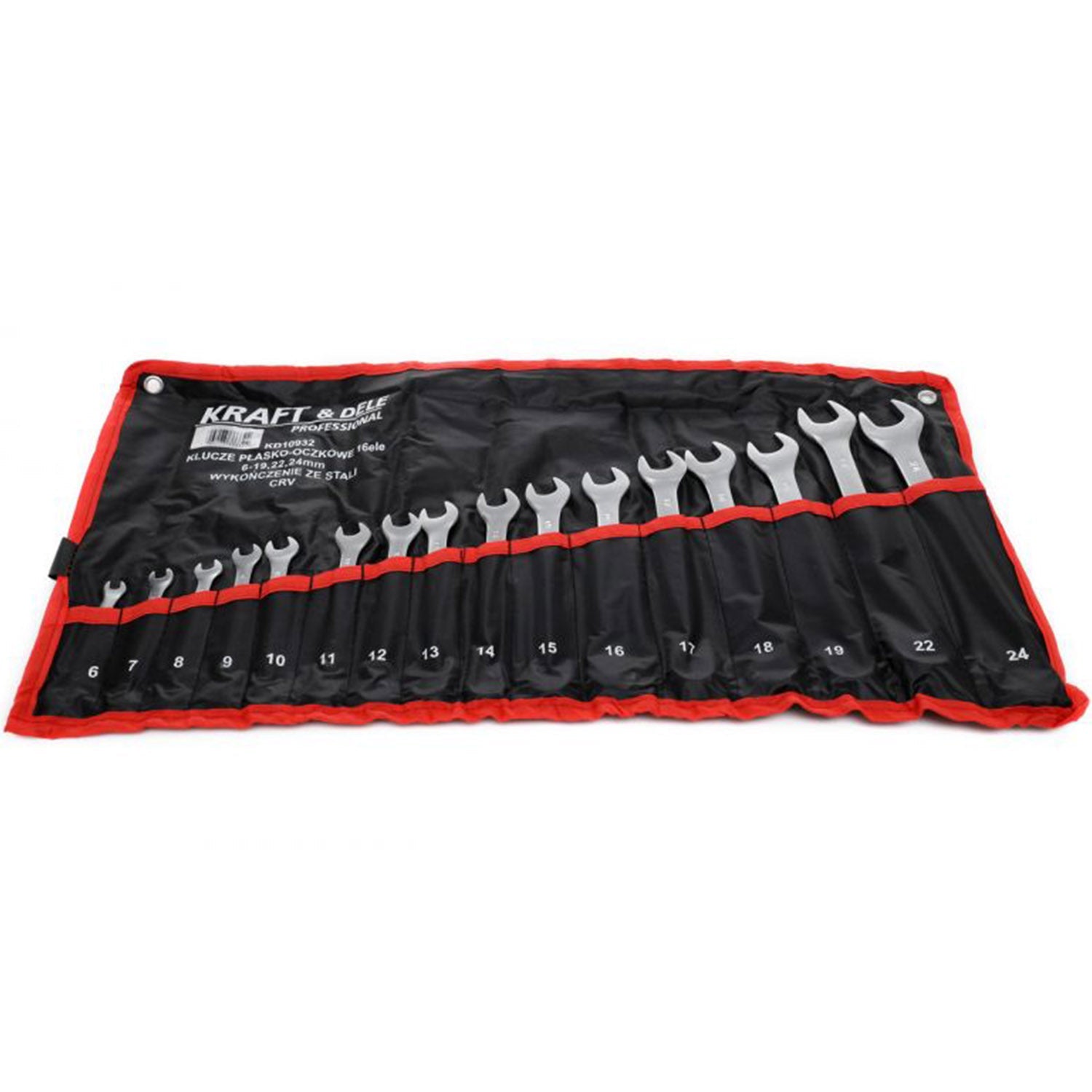 Set de chei combinate, 16 piese, Kraft&Dele KD10932, 6-24MM