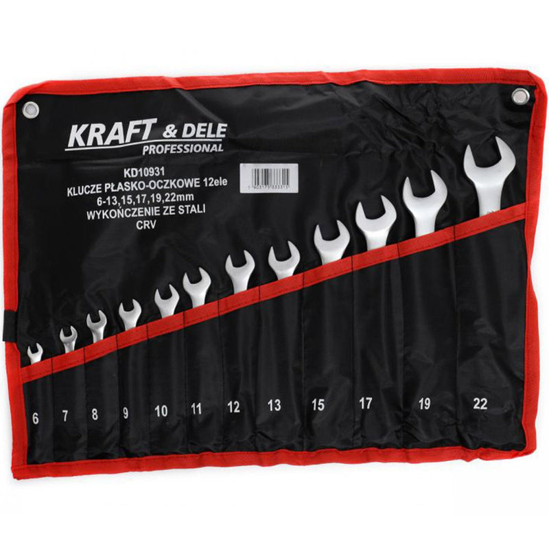 *OFERTELE-IEPURASULUI* Set de chei combinate, 12 piese, Kraft&Dele KD10931, 6-22MM