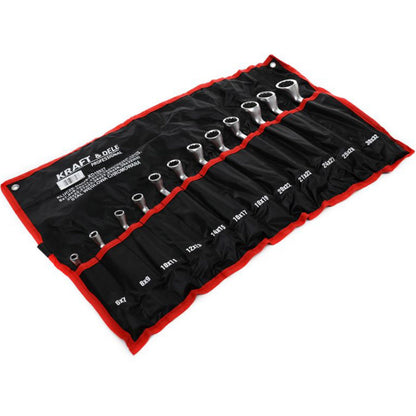 Set chei inelare cu cot, 12 piese, Kraft&Dele KD10927, 6-32MM