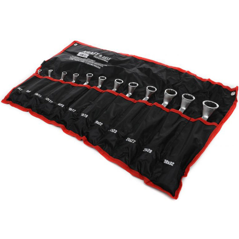 *OFERTELE-IEPURASULUI* Set chei inelare cu cot, 12 piese, Kraft&Dele KD10927, 6-32MM