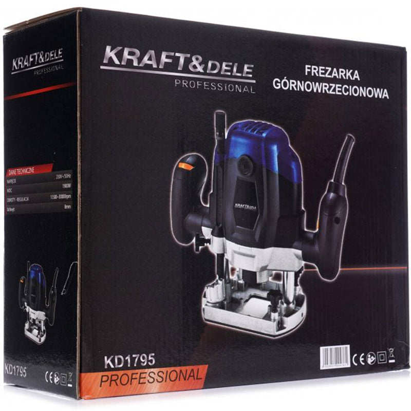 BLACK-is-BACK Freza prelucrare lemn Kraft&Dele KD1795, 1900W, 30000RPM,