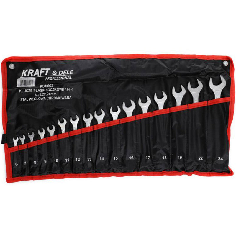 *OFERTELE-IEPURASULUI* Set de chei combinate, 16 piese, Kraft&Dele KD10922, 6-24MM