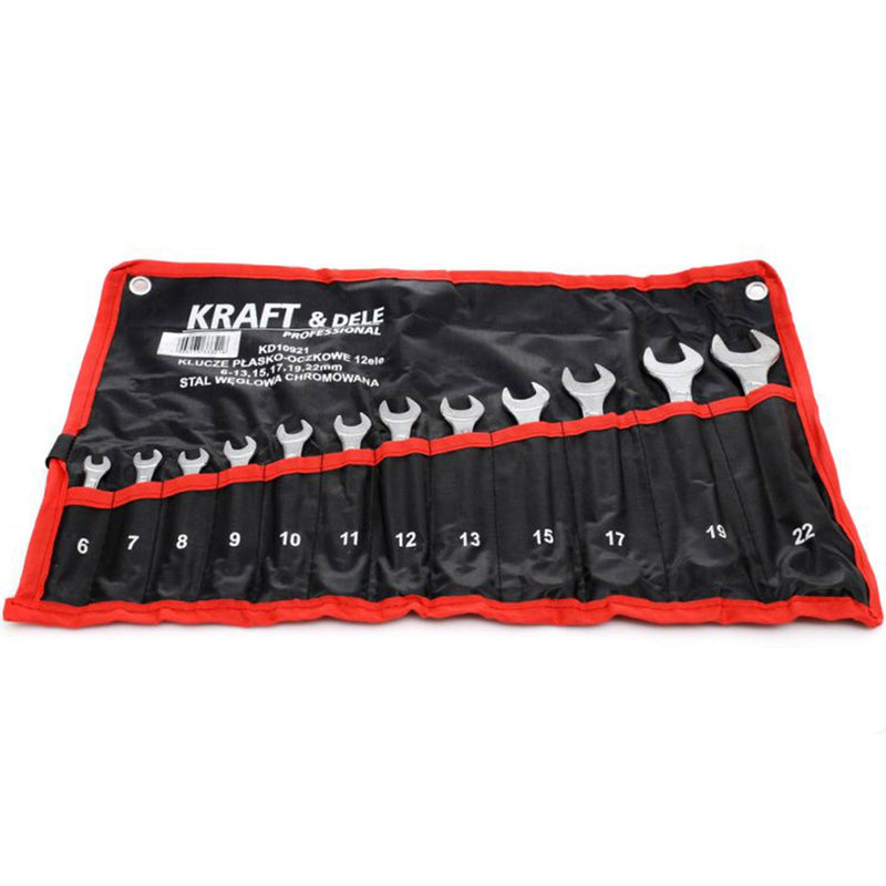 *OFERTELE-IEPURASULUI* Set de chei combinate, 12 piese, Kraft&Dele KD10921, 6-22MM