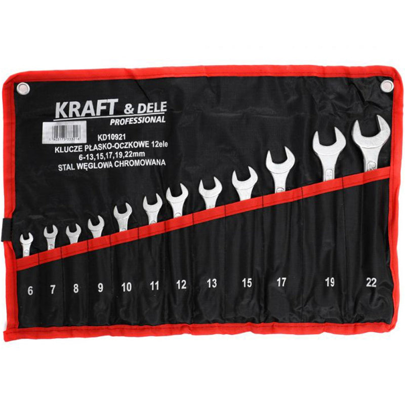 *OFERTELE-IEPURASULUI* Set de chei combinate, 12 piese, Kraft&Dele KD10921, 6-22MM