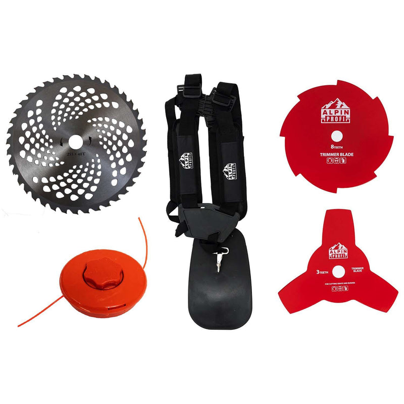 *BLACK-FRIDAY* Set Motocoasa ALPIN PROFI® Porto 4680, 6CP, 11000Rpm, 4 Sisteme Taiere, Extra Accesorii