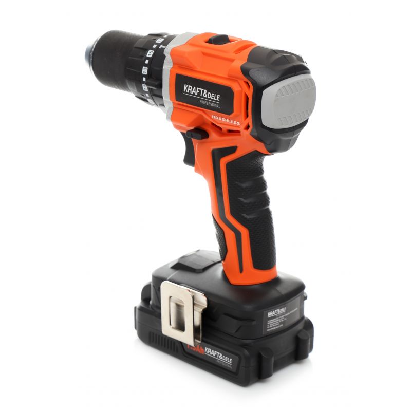 *OFERTELE-IEPURASULUI* Bormasina cu 2 acumulatori Kraft&Dele KD1728, 1400RPM, 20V, mandrina 13mm, Accesorii incluse