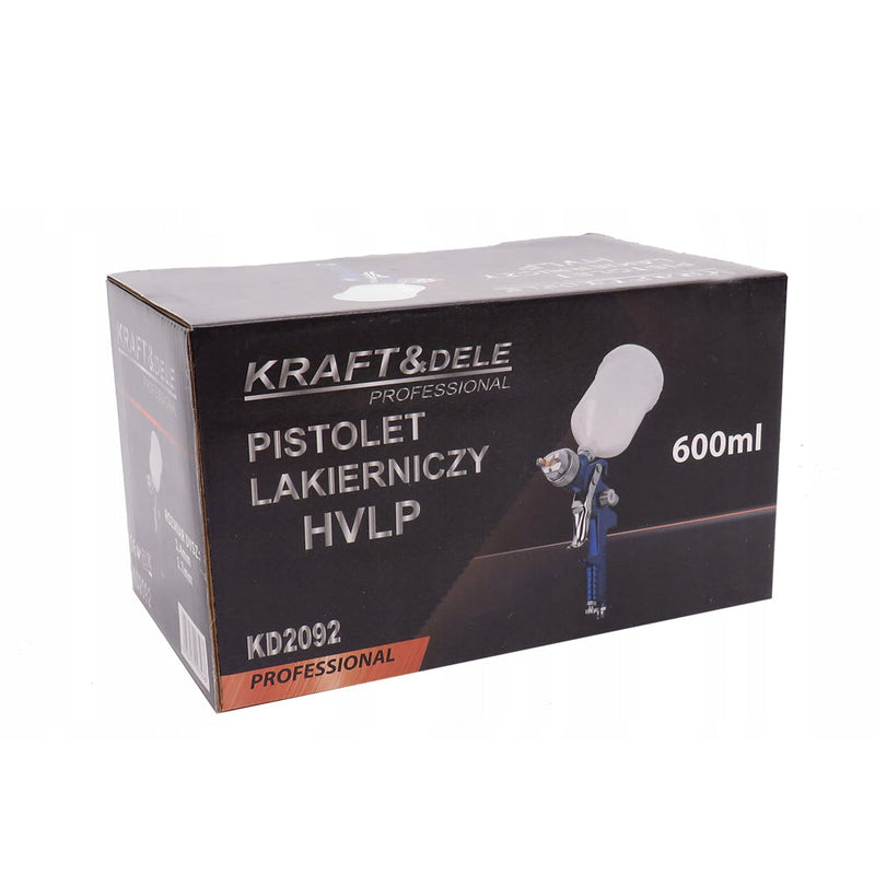 *OFERTELE-IEPURASULUI* Pistol de vopsit pneumatic Kraft&Dele KD2092, Փ 1.4mm, 600ml