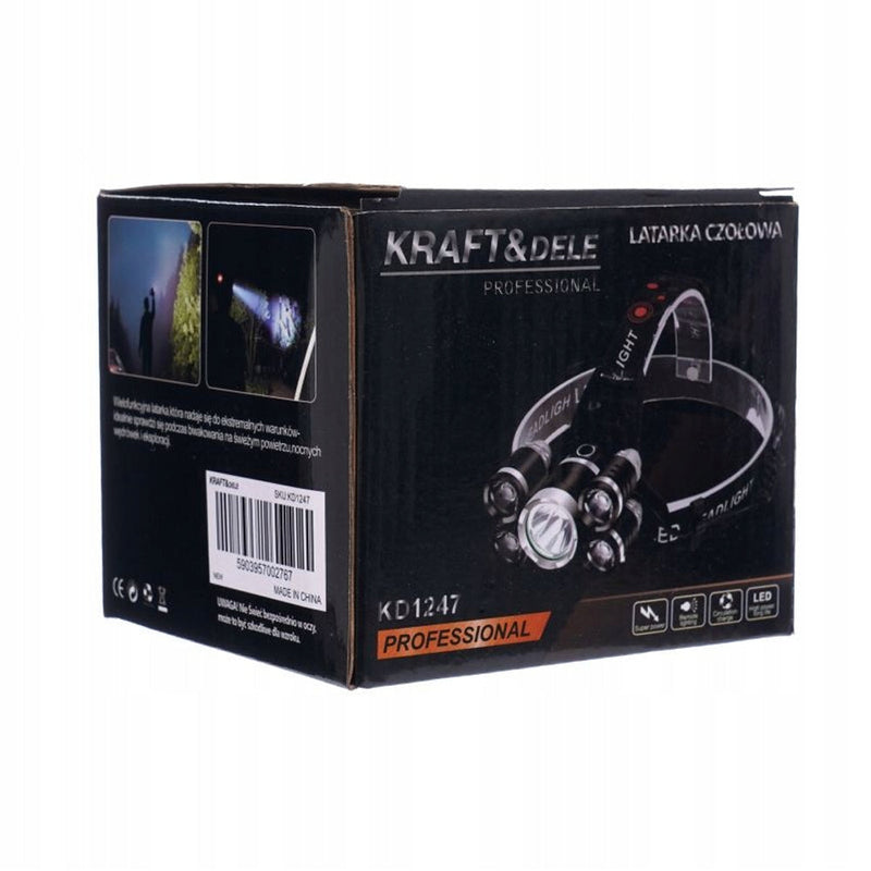 *OFERTELE-IEPURASULUI* Lanterna LED pentru cap Kraft&Dele KD1247, Zoom 1-2000x