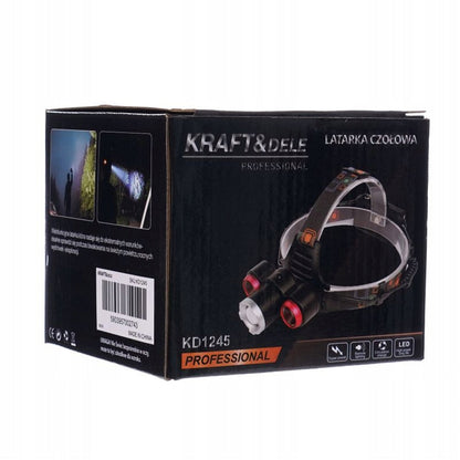*OFERTE-DE-VARA* Lanterna LED pentru cap Kraft&Dele KD1245, raza de actiune 500m