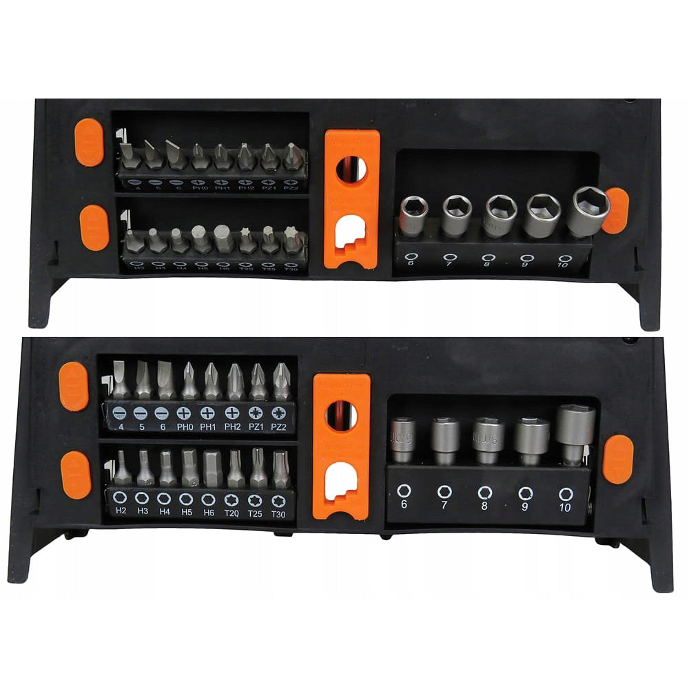 Set surubelnite si biti cu MAGNETIZOR, KRAFTSON % Import Polonia %  10900, 39 elemente