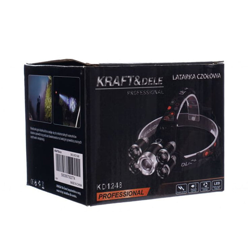 *OFERTELE-IEPURASULUI* Lanterna LED pentru cap Kraft&Dele KD1248, raza de actiune 500m