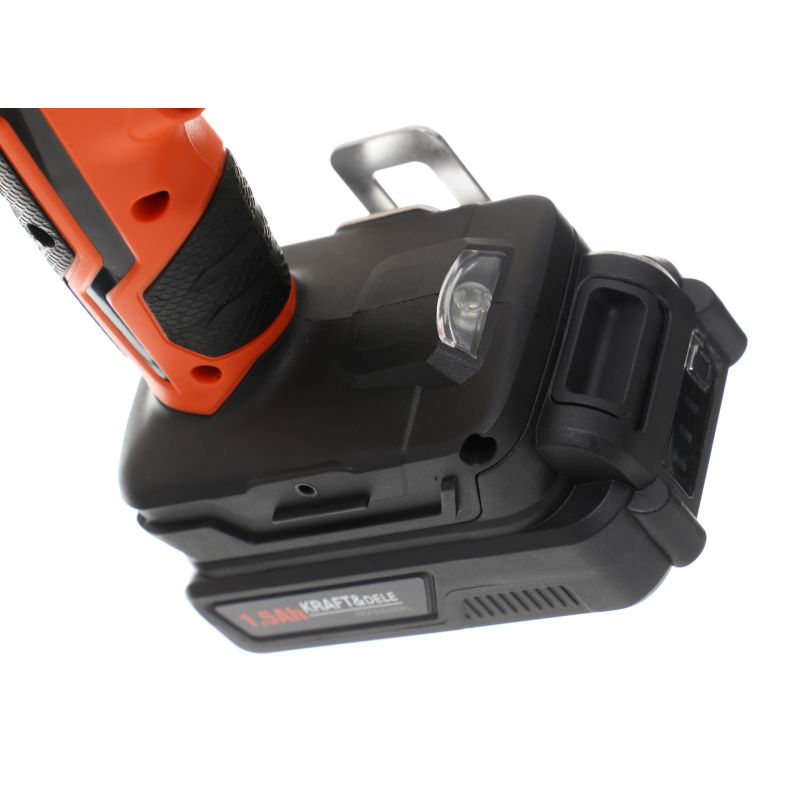 *OFERTELE-IEPURASULUI* Bormasina cu 2 acumulatori Kraft&Dele KD1728, 1400RPM, 20V, mandrina 13mm, Accesorii incluse