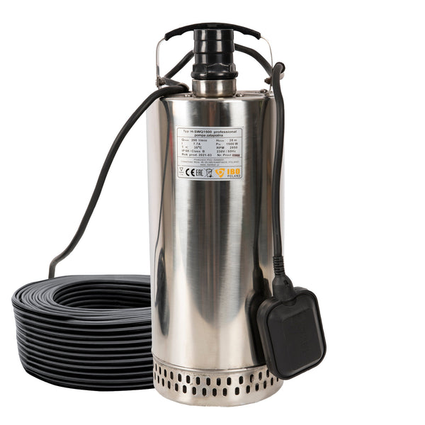 Pompa apa murdara POMPINA-Poland H-SWQ 1500, 1500W, 200 l/min, H refulare 38m, submersibila