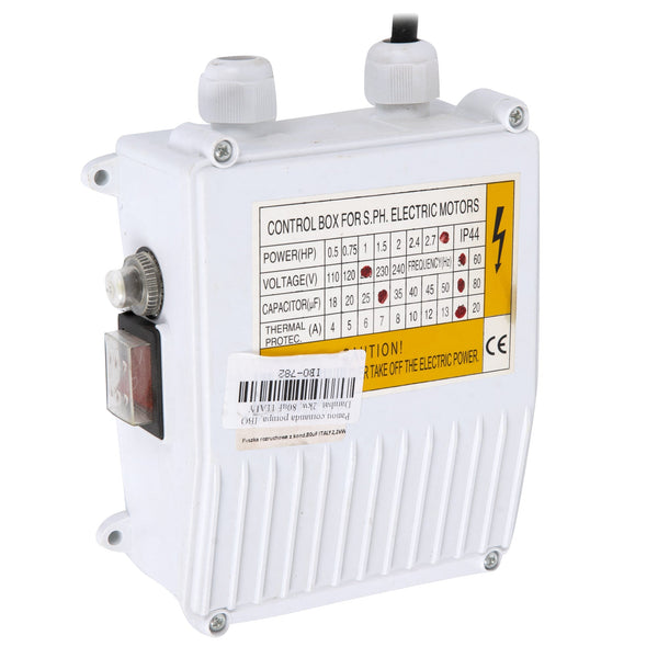 Panou comanda pompa apa, POMPINA-Poland, 2kW, 30uF, 16A, condensator incorporat