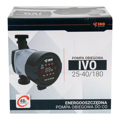 Pompa recirculare centrala POMPINA-Poland IVO 25-40/180, debit 50l/min, putere 5-22W