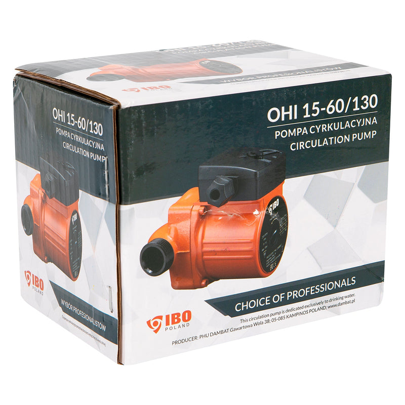 *HOT-SUMMER* Pompa recirculare centrala IBO Dambat OHI 15-60/130, debit 55l/min, putere 93W