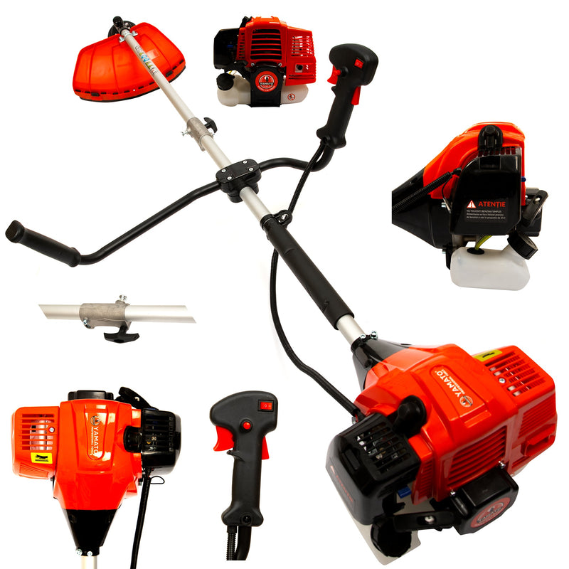 *SUMMER-SALE* Motocoasa 7CP Pliabila YAMATO® RedForce Vidia, 10.000 RPM, 12 Accesorii incluse