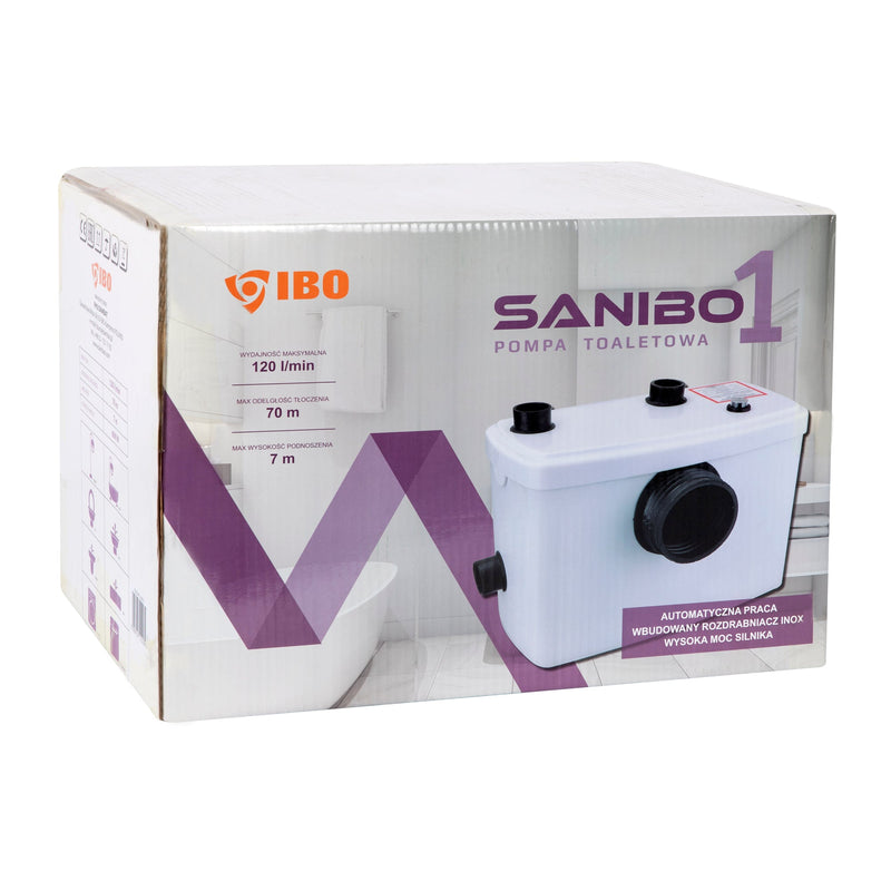 *PROMO* Pompa cu tocator WC IBO Dambat Sanibo1, 600W, 120 l/min