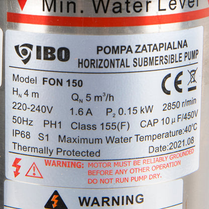 Pompa piscina POMPINA-Poland FON 150, 0.15kW, 13200l/ora, refulare 5m