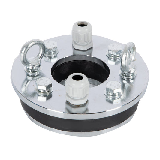 Capac de put otel zincat pentru inchidere ermetica POMPINA-Poland, 110/40mm, (female thread)