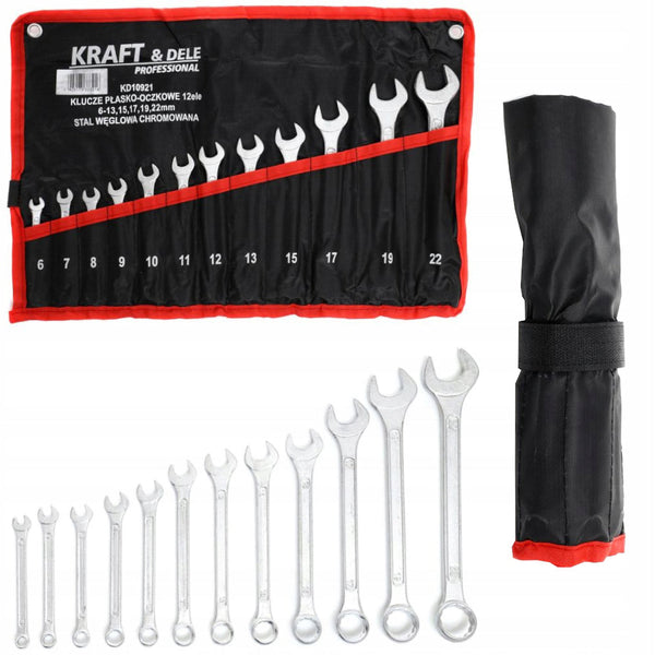 *OFERTELE-IEPURASULUI* Set de chei combinate, 12 piese, Kraft&Dele KD10921, 6-22MM