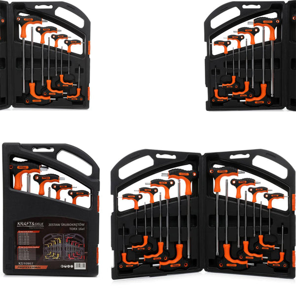*OFERTELE-IEPURASULUI* Set surubelnite TORX Kraft&Dele KD10907, 16 buc