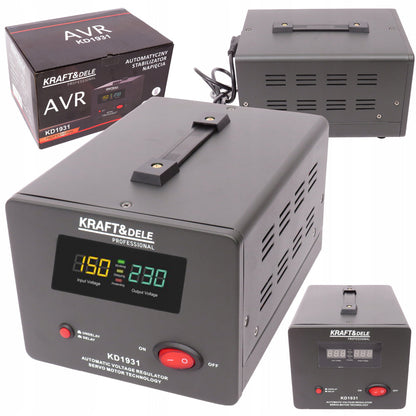 *BuZZ* Stabilizator de tensiune Kraft&Dele KD1931, 1000VA, 230V