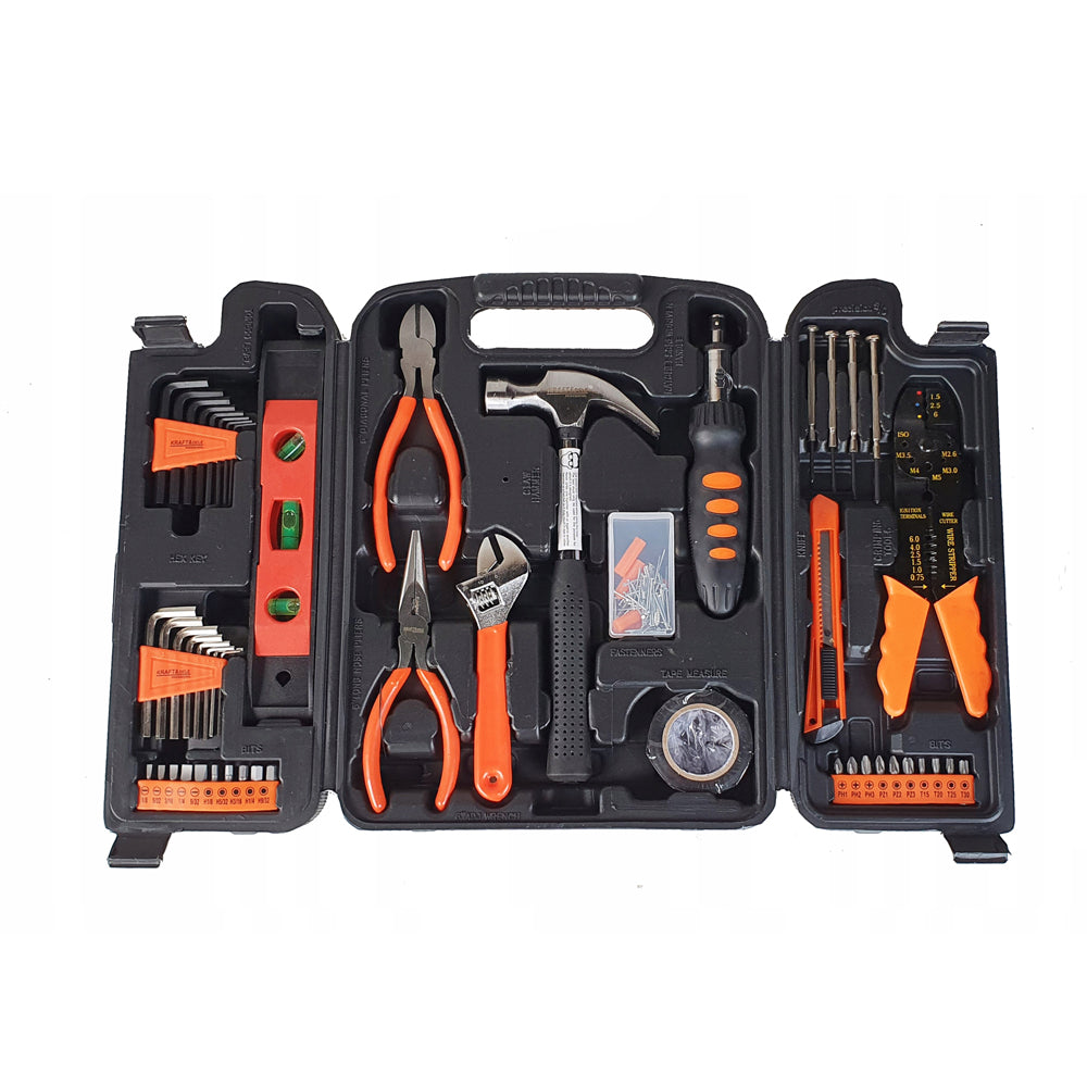 *OFERTE-DE-VARA* Trusa scule Kraft&Dele KD10465 129 bucati, valiza de transport inclusa