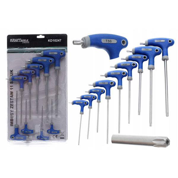 *OFERTELE-IEPURASULUI* Set surubelnite hexagonale cu Torx Kraft&Dele KD10247, T10-T50